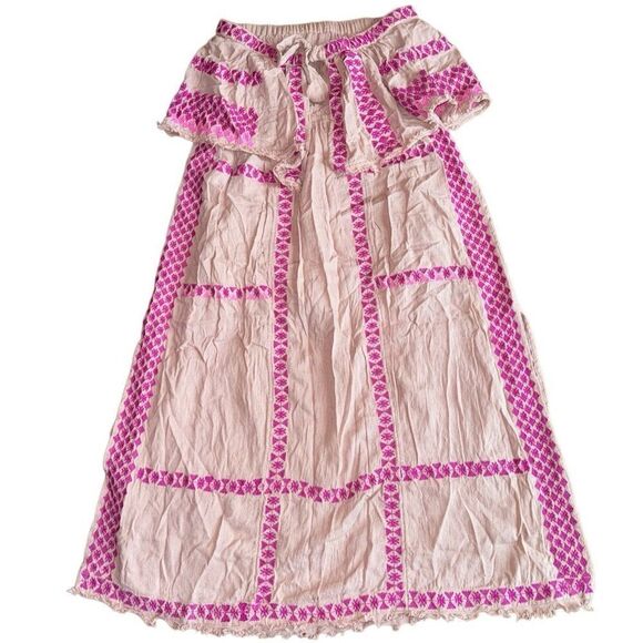 Free People Wild Romance Embroidered Midi Dress - Size Large - Picture 3 of 10